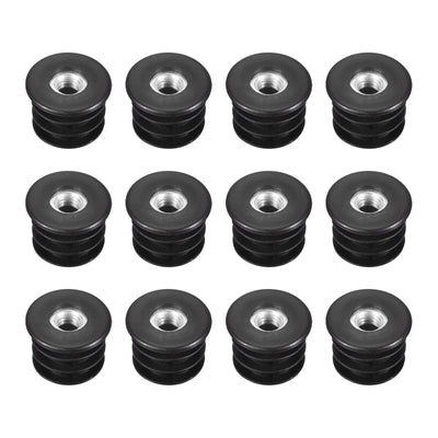 Harfington Uxcell 12Pcs Caster Insert with Thread, 25mm/0.98" M8 Thread for Furniture