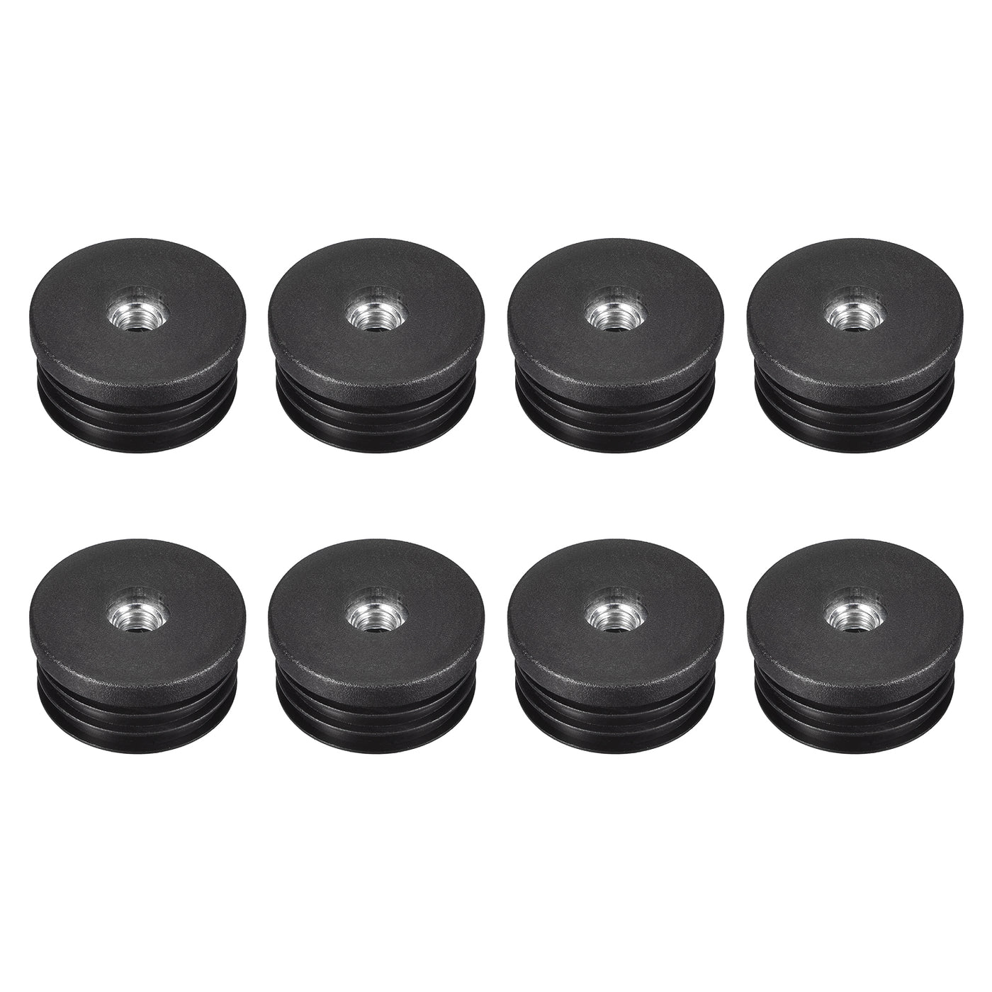 uxcell Uxcell 8Pcs 38mm/1.5" Caster Insert with Thread, Round M8 Thread for Furniture