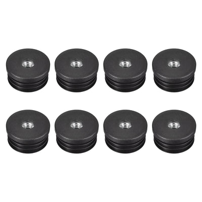 Harfington Uxcell 8Pcs 38mm/1.5" Caster Insert with Thread, Round M8 Thread for Furniture