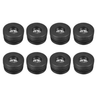 Harfington Uxcell 8Pcs 38mm/1.5" Caster Insert with Thread, Round M10 Thread for Furniture