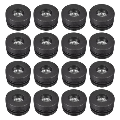 Harfington Uxcell 24Pcs 38mm/1.5" Caster Insert with Thread, Round M10 Thread for Furniture
