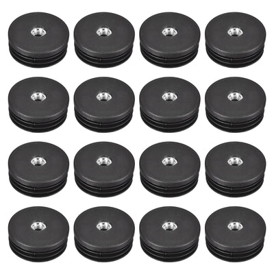 Harfington Uxcell 24Pcs 50mm/1.97" Caster Insert with Thread, Round M8 Thread for Furniture