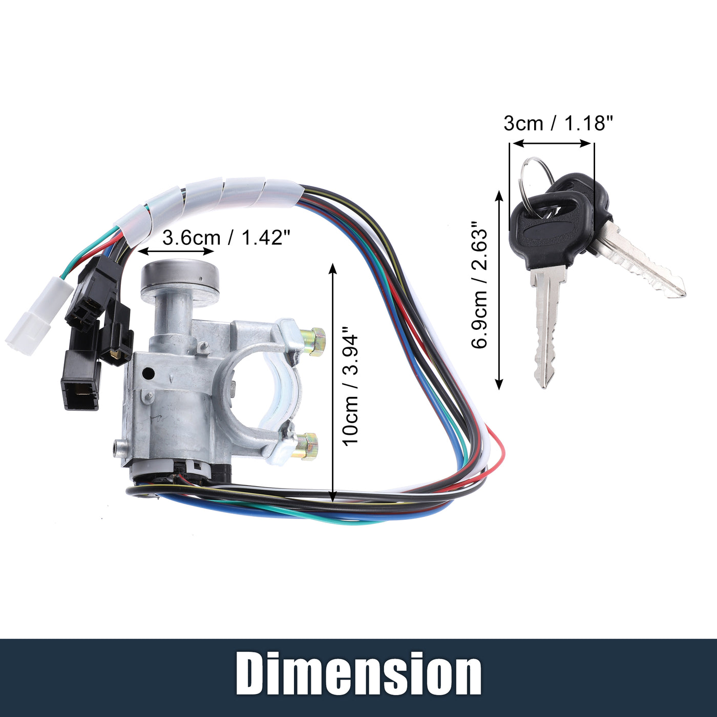 X AUTOHAUX Ignition Switch Lock Cylinder with Key Replace for Mazda B2000 1986-1987 for Mazda B2200 1987-1993 for Mazda B2600 1989-1993 UB3976290