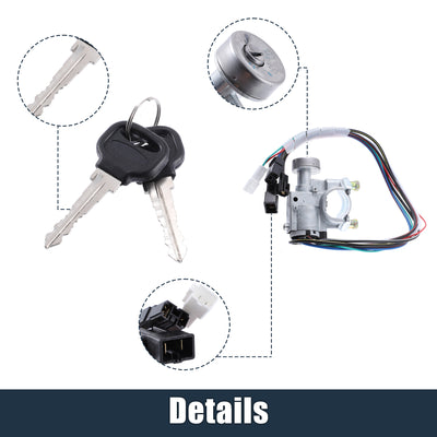 Harfington Ignition Switch Lock Cylinder with Key Replace for Mazda B2000 1986-1987 for Mazda B2200 1987-1993 for Mazda B2600 1989-1993 UB3976290