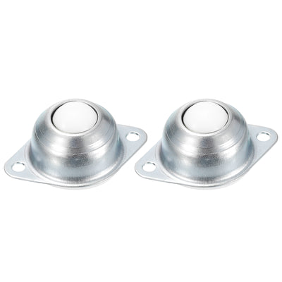 Harfington Uxcell Ball Transfer Bearing, Flange Mounted Stainless Steel Transfer Unit Rotation Caster for Furniture, Conveyor, Transfer Equipment