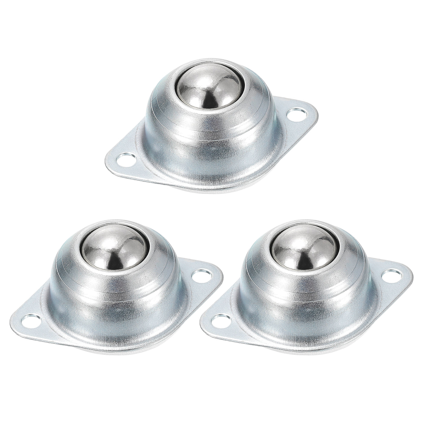 uxcell Uxcell Ball Transfer Bearing, Flange Mounted Transfer Unit Rotation Casters for Furniture, Conveyor, Transfer Equipment