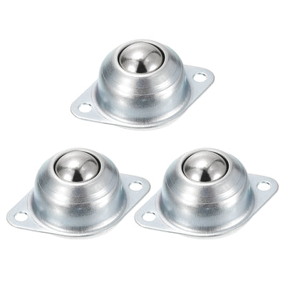 Harfington Uxcell Ball Transfer Bearing, Flange Mounted Transfer Unit Rotation Casters for Furniture, Conveyor, Transfer Equipment