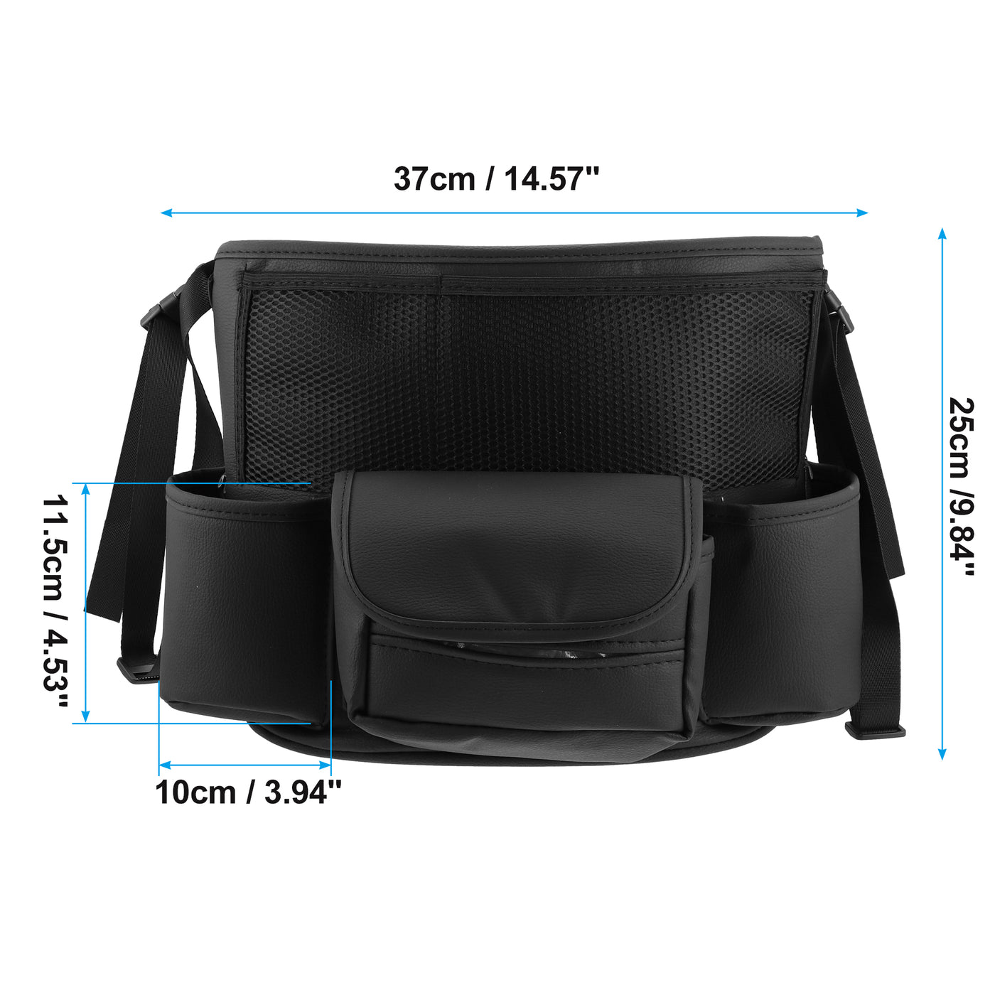 X AUTOHAUX Car Large Capacity Seat Organizer Backseat Multi Pockets Purse Storage Universal Fit for Car Truck SUV 37x25cm