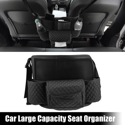 Harfington Car Large Capacity Seat Organizer Backseat Multi Pockets Purse Storage Universal Fit for Car Truck SUV 40x26x22cm