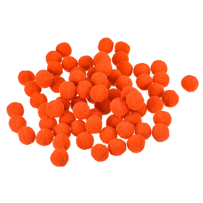 Harfington Pom Felt Balls Fabric 1.5cm 15mm Orange Red for Crafts Project DIY 200 Pcs