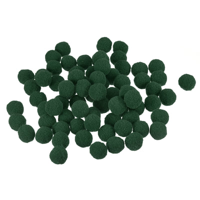 Harfington Pom Felt Balls Fabric 1.5cm 15mm Deep Green for Craft Projects DIY 200 Pcs