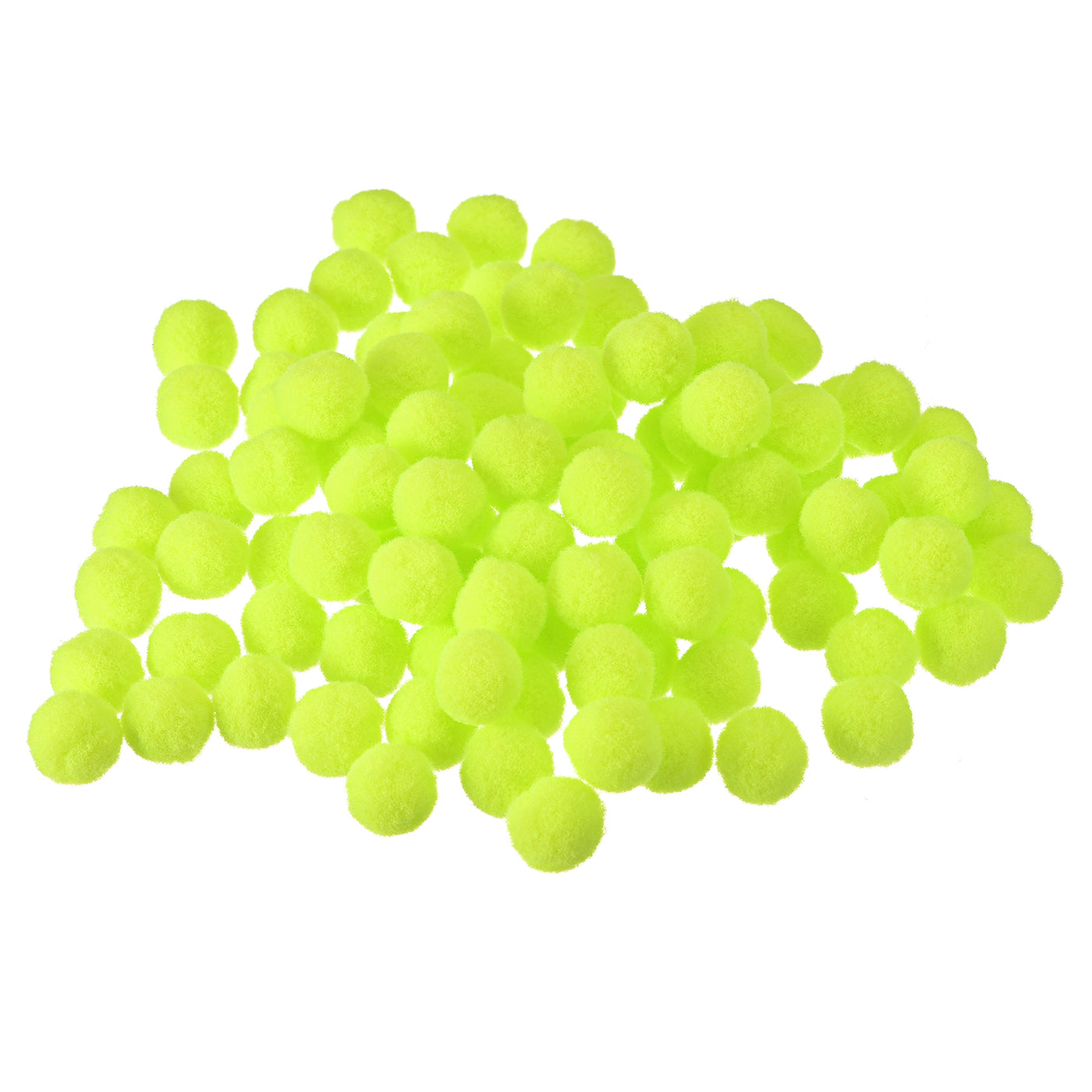 Harfington Pom Felt Balls Fabric 1.5cm 15mm Bright Green for Crafts Project DIY 100 Pcs