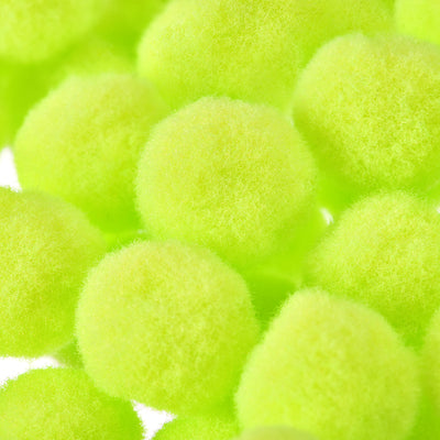 Harfington Pom Felt Balls Fabric 1.5cm 15mm Bright Green for Crafts Project DIY 200 Pcs