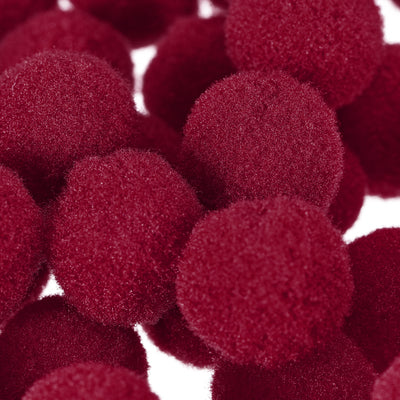 Harfington Pom Felt Balls Fabric 1.5cm 15mm Dark Red for Crafts Project DIY 300 Pcs