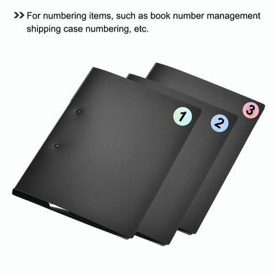 Harfington Laser Number Stickers, Number 1 Round Self Adhesive Reflective Sticker for Inventory, Storage Organizing, 10 Sheets(1000pcs)