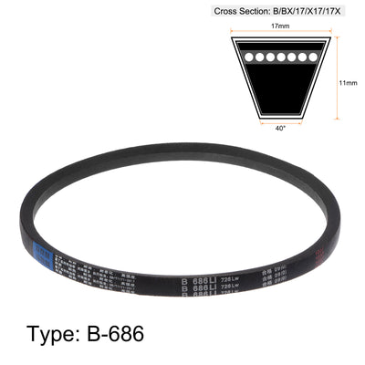 Harfington V-Belts Drive Belt Inner Girth Rubber Belts for Power Transmission