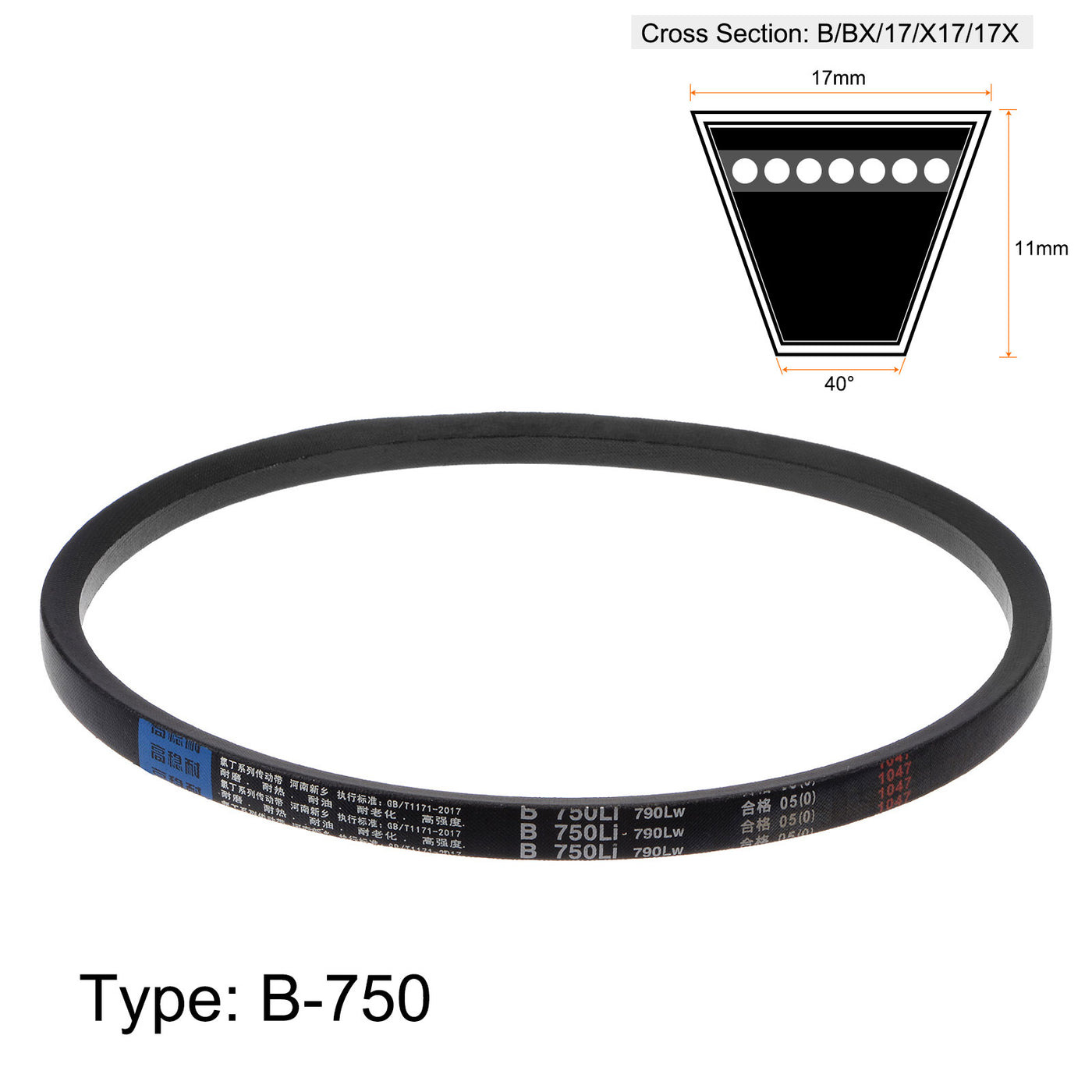 Harfington V-Belts Drive Belt Inner Girth Rubber Belts for Power Transmission