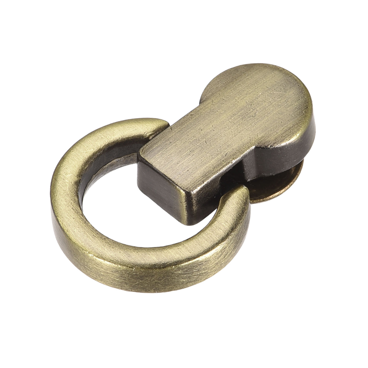 uxcell Uxcell Kugelbolzennieten, 4 Stück Nietbolzenschrauben Kugelpfostenkopfknöpfe mit D-Ring für Geldbörsenkettenverbinder DIY Kunstlederhandwerk, Bronze