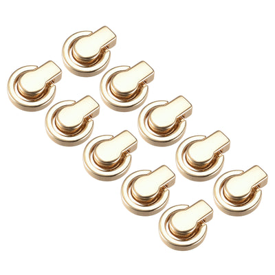 Harfington Uxcell 20Pcs Ball Stud Rivet Screw Ball Post Head Buttons for DIY Leather Craft, Gold