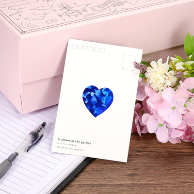 Harfington Heart Shaped Sticker 1" Self-Adhesive Love Label Light Blue 1000 Pcs