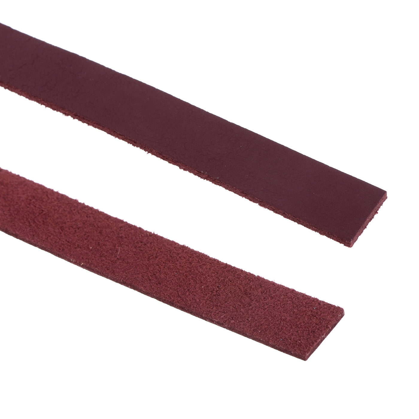 Harfington Leather Straps Strip Belt 1.2cm(0.5" Width) 100cm(40" Length) Leather Strips String Wine Red for DIY Craft, Jewelry, Key Chains