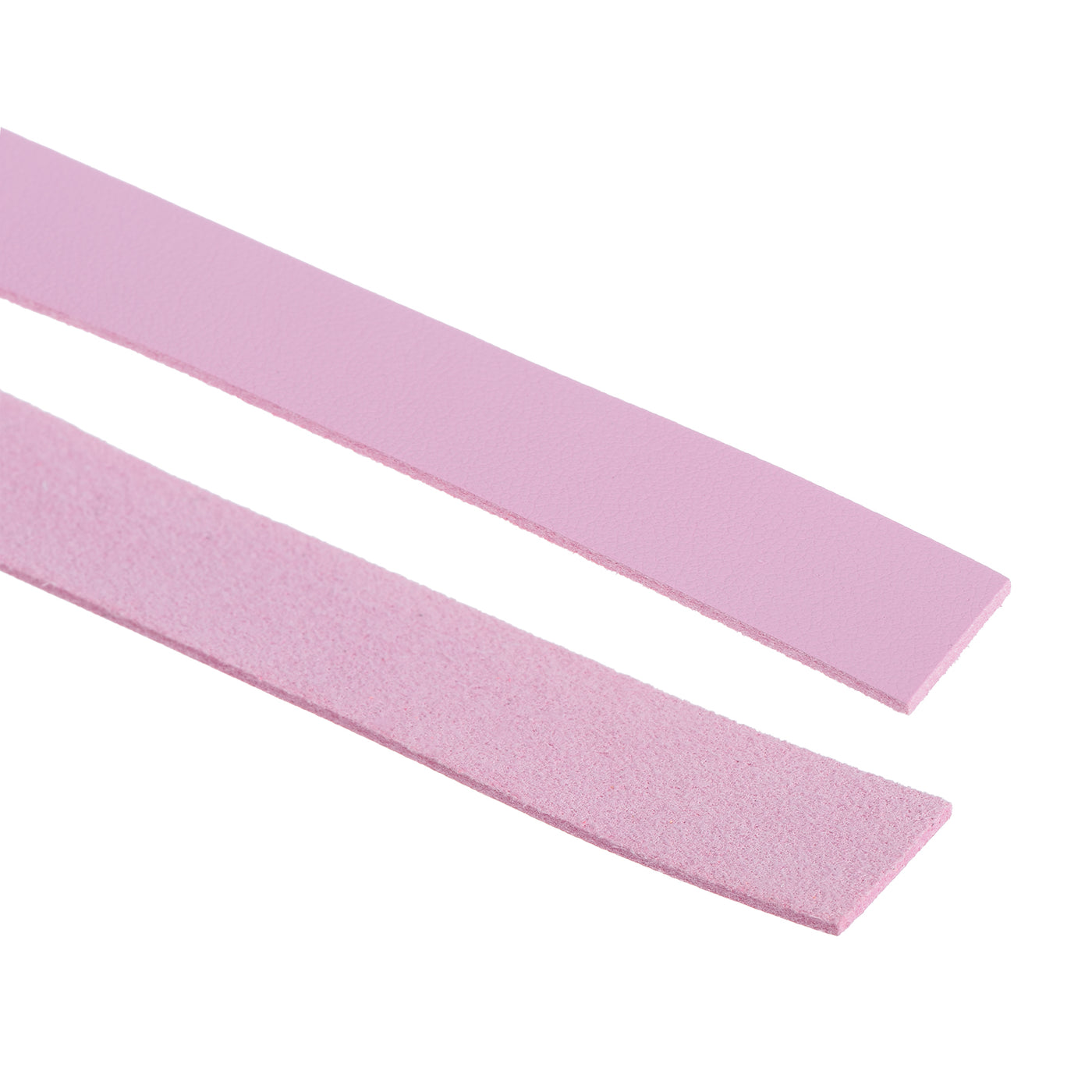 Harfington Leather Straps Strip Belt 1.5cm(0.6" Width) 100cm(40" Length) Leather Strips String Light Pink for DIY Craft, Jewelry, Key Chains, Pack of 2