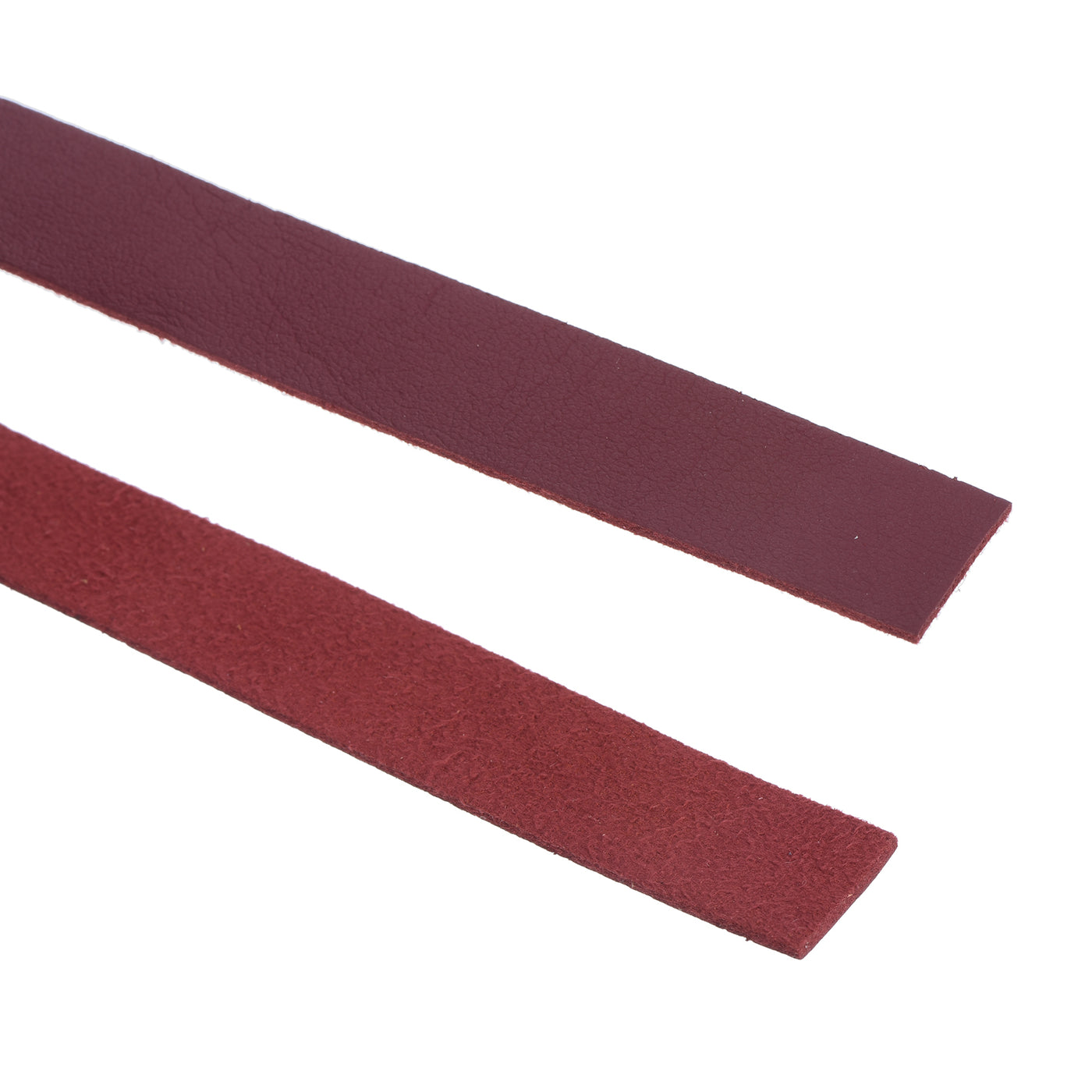 Harfington Leather Straps Strip Belt 1.5cm(0.6" Width) 100cm(40" Length) Leather Strips String Wine Red for DIY Craft, Jewelry, Key Chains