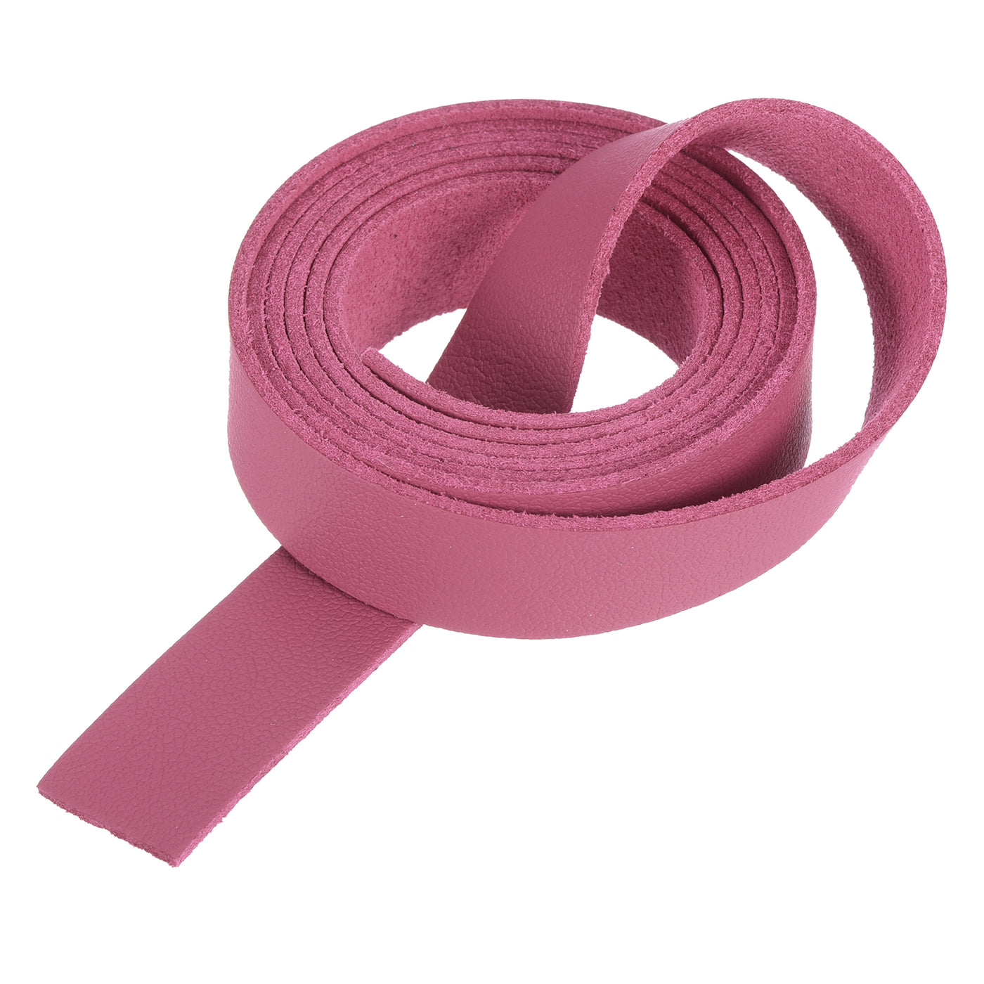 Harfington Leather Straps Strip Belt 1.5cm(0.6" Width) 100cm(40" Length) Leather Strips String Bright Pink for DIY Craft, Jewelry, Key Chains