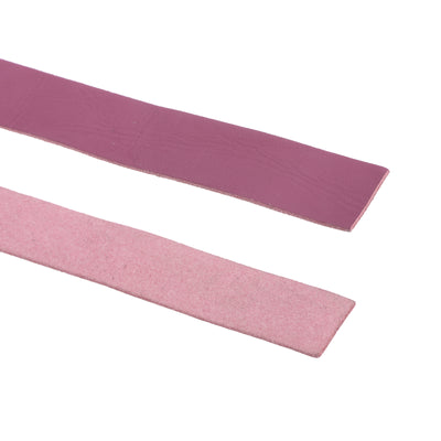 Harfington Leather Straps Strip Belt 2cm(0.8" Width) 100cm(40" Length) Leather Strips String Dark Pink for DIY Craft, Jewelry, Key Chains, Pack of 2