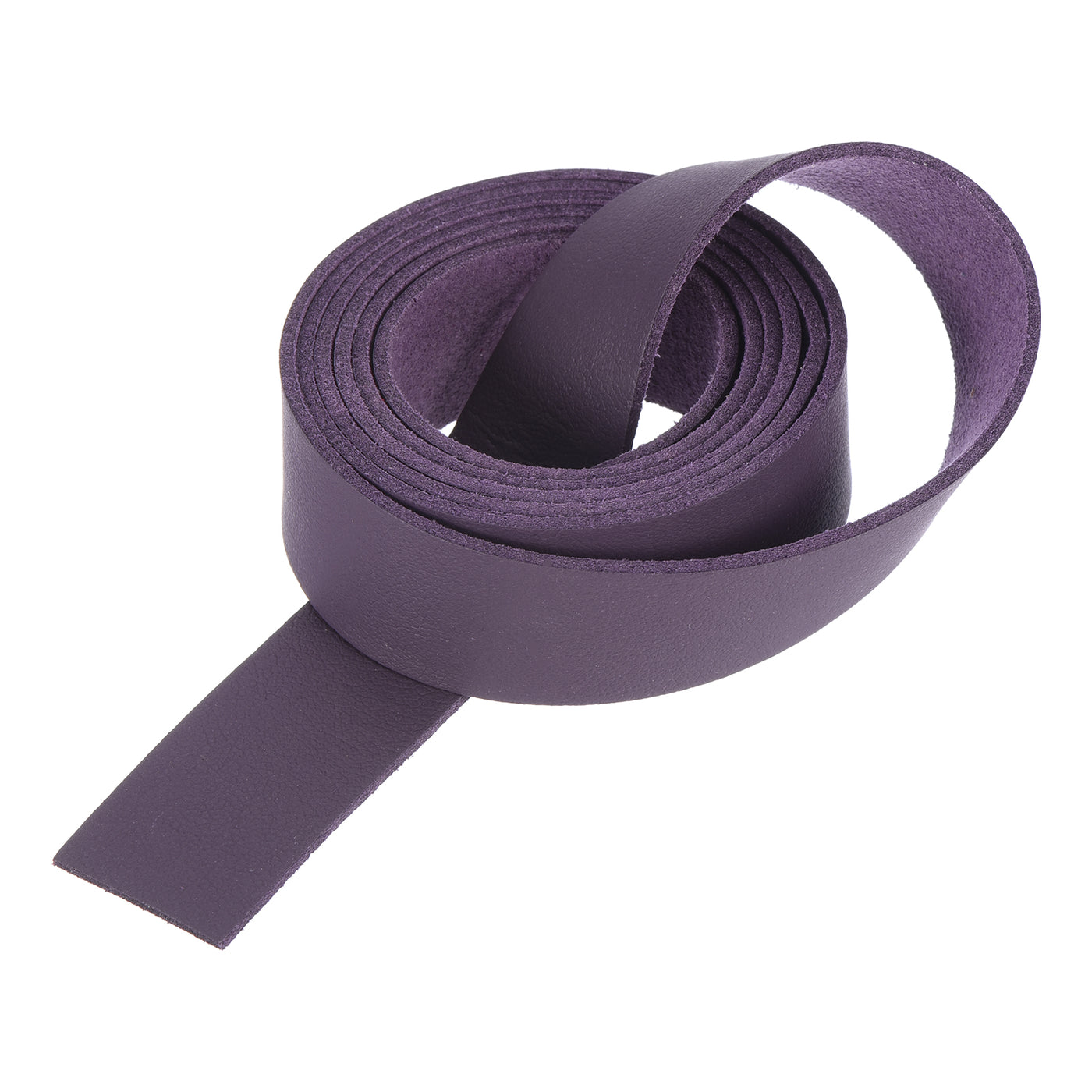 Harfington Leather Straps Strip Belt 2cm(0.8" Width) 100cm(40" Length) Leather Strips String Purple for DIY Craft, Jewelry, Key Chains