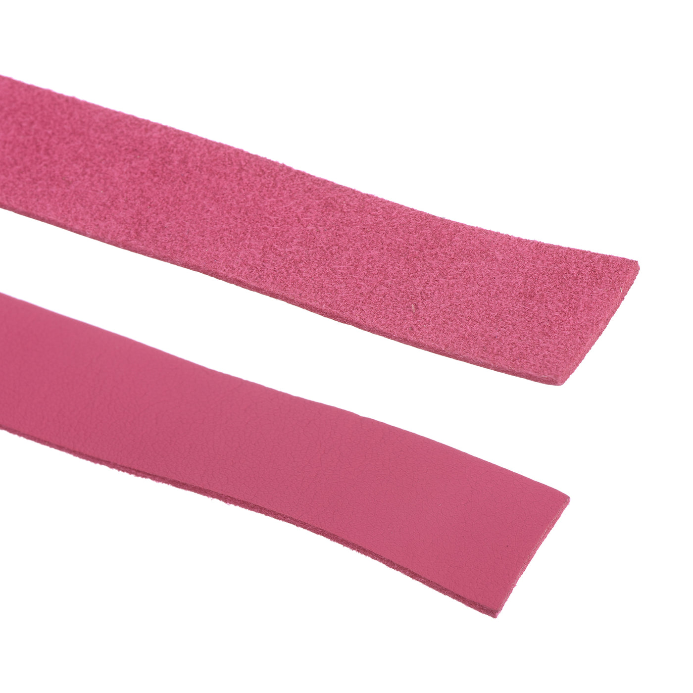 Harfington Leather Straps Strip Belt 2cm(0.8" Width) 100cm(40" Length) Leather Strips String Bright Pink for DIY Craft, Jewelry, Key Chains