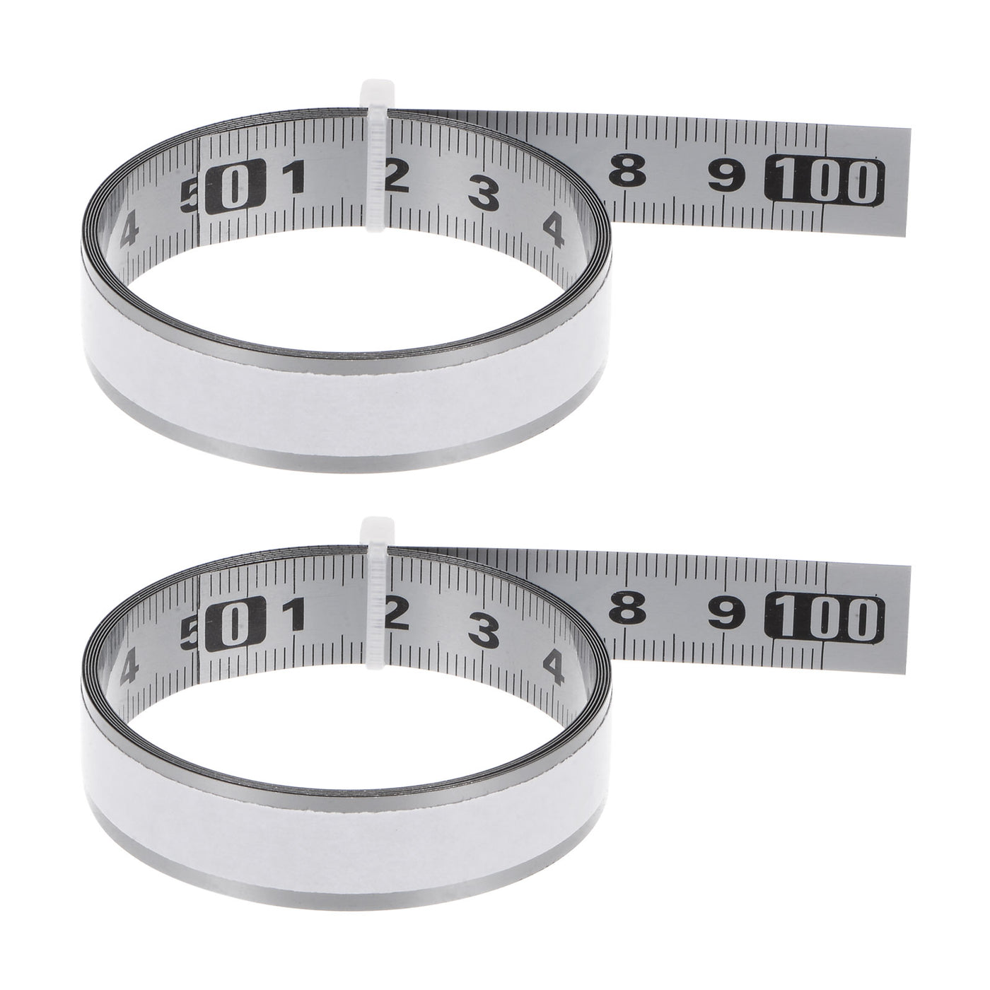 Harfington 2pcs Self-Adhesive Measuring Tape 100cm Metric Left to Right