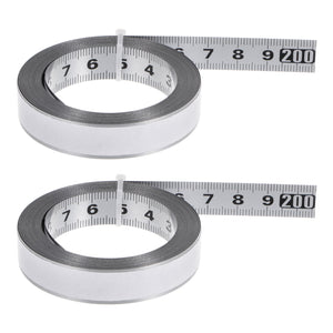 Self Adhesive Tape Measure 300cm Start from Middle Steel Ruler Tape, Yellow