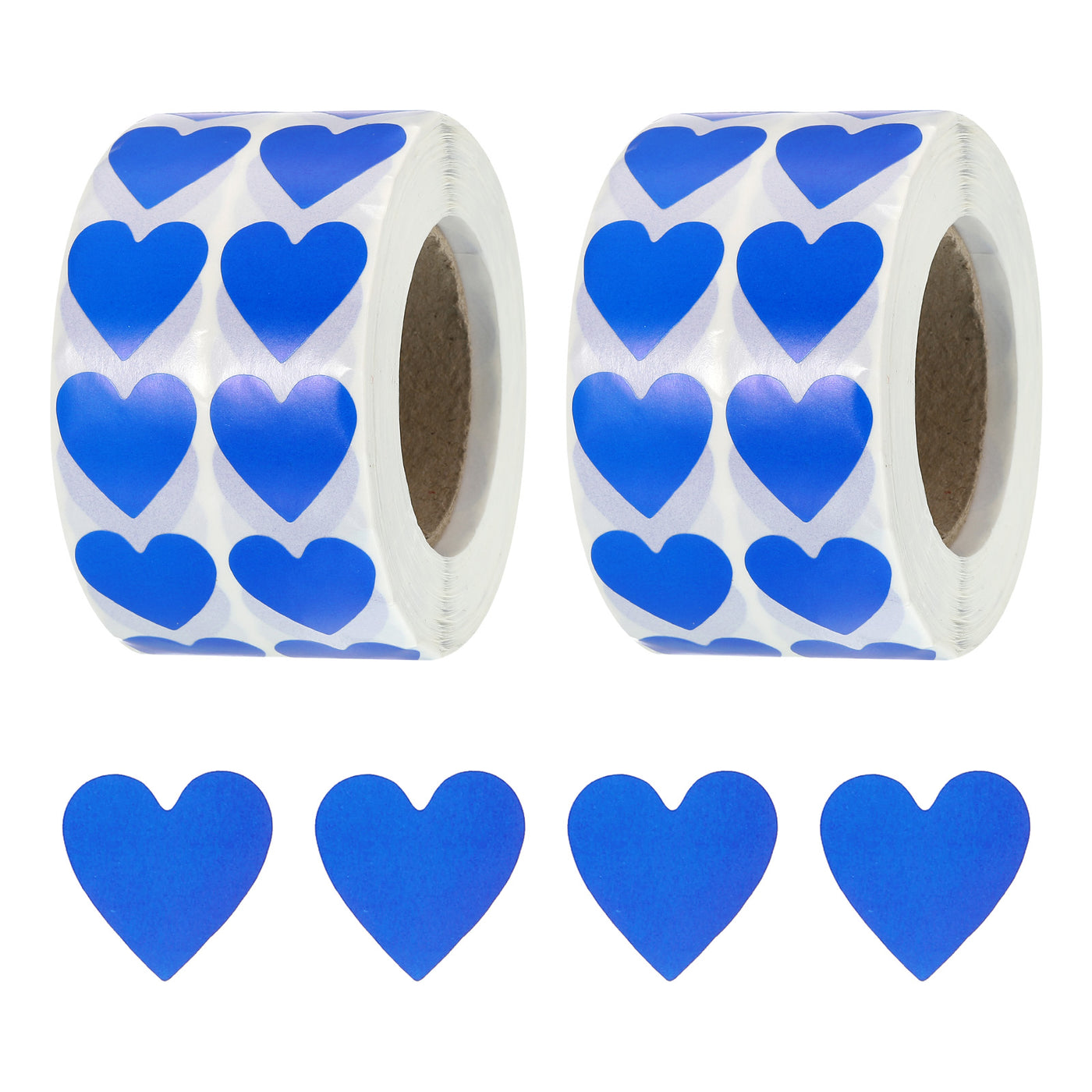 Harfington Heart Shaped Sticker 3/4" Self-Adhesive Love Label Blue 4000 Pcs
