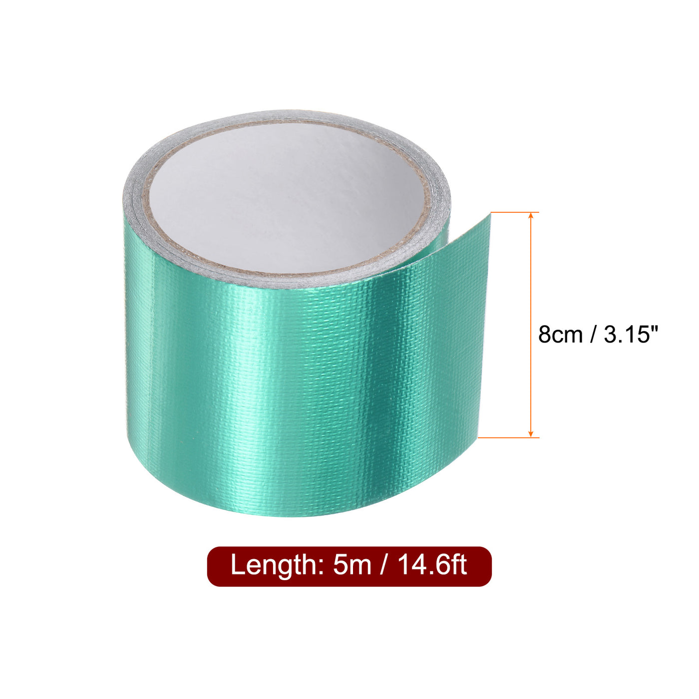 Harfington Tarpaulin Repair Tape 3.15"x14.6ft Waterproof Rip Tent Repair Tape Green