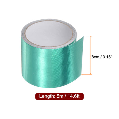 Harfington Tarpaulin Repair Tape 3.15"x14.6ft Waterproof Rip Tent Repair Tape Green