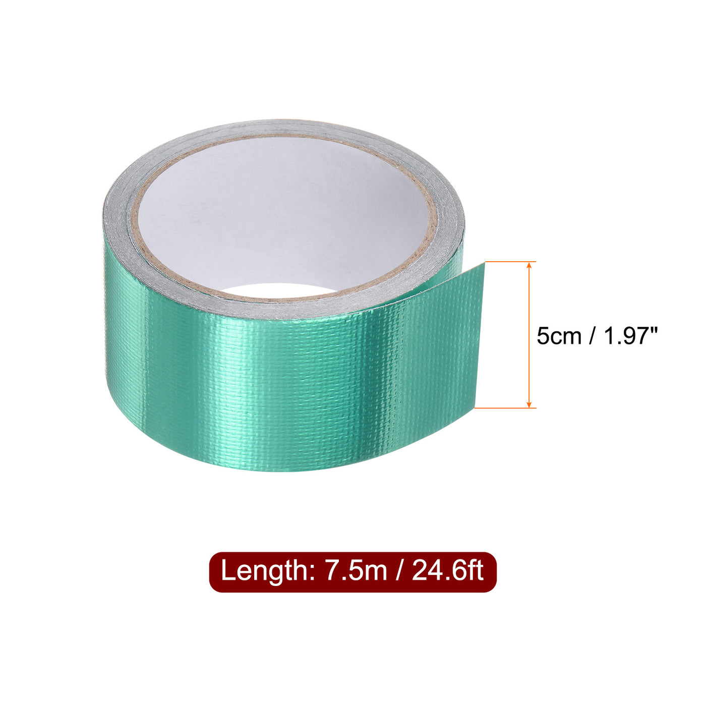 Harfington Tarpaulin Repair Tape 2"x24.6ft Waterproof Rip Tent Repair Tape Green