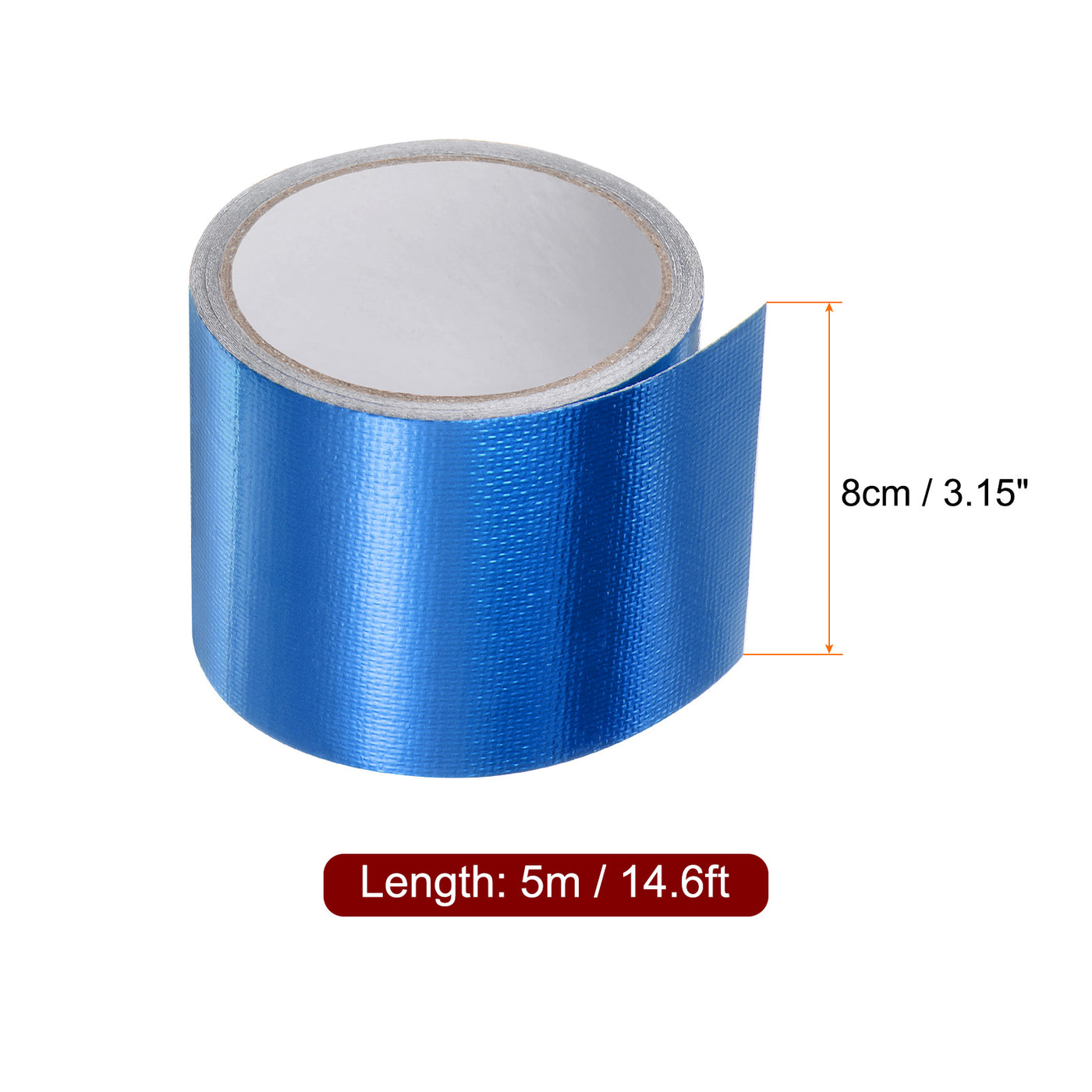 Harfington 3pcs Tarpaulin Repair Tape 3.15"x14.6ft Waterproof Rip Tent Repair Tape Blue