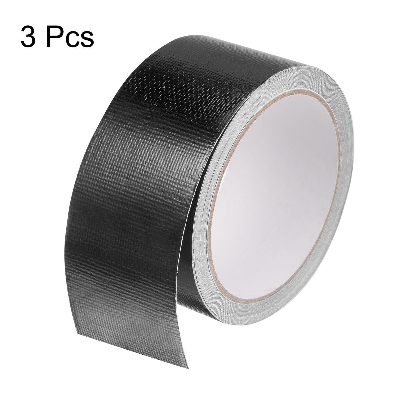 Harfington 3pcs Tarpaulin Repair Tape 2"x24.6ft Waterproof Rip Tent Repair Tape Black