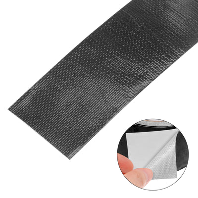 Harfington 3pcs Tarpaulin Repair Tape 2"x24.6ft Waterproof Rip Tent Repair Tape Black