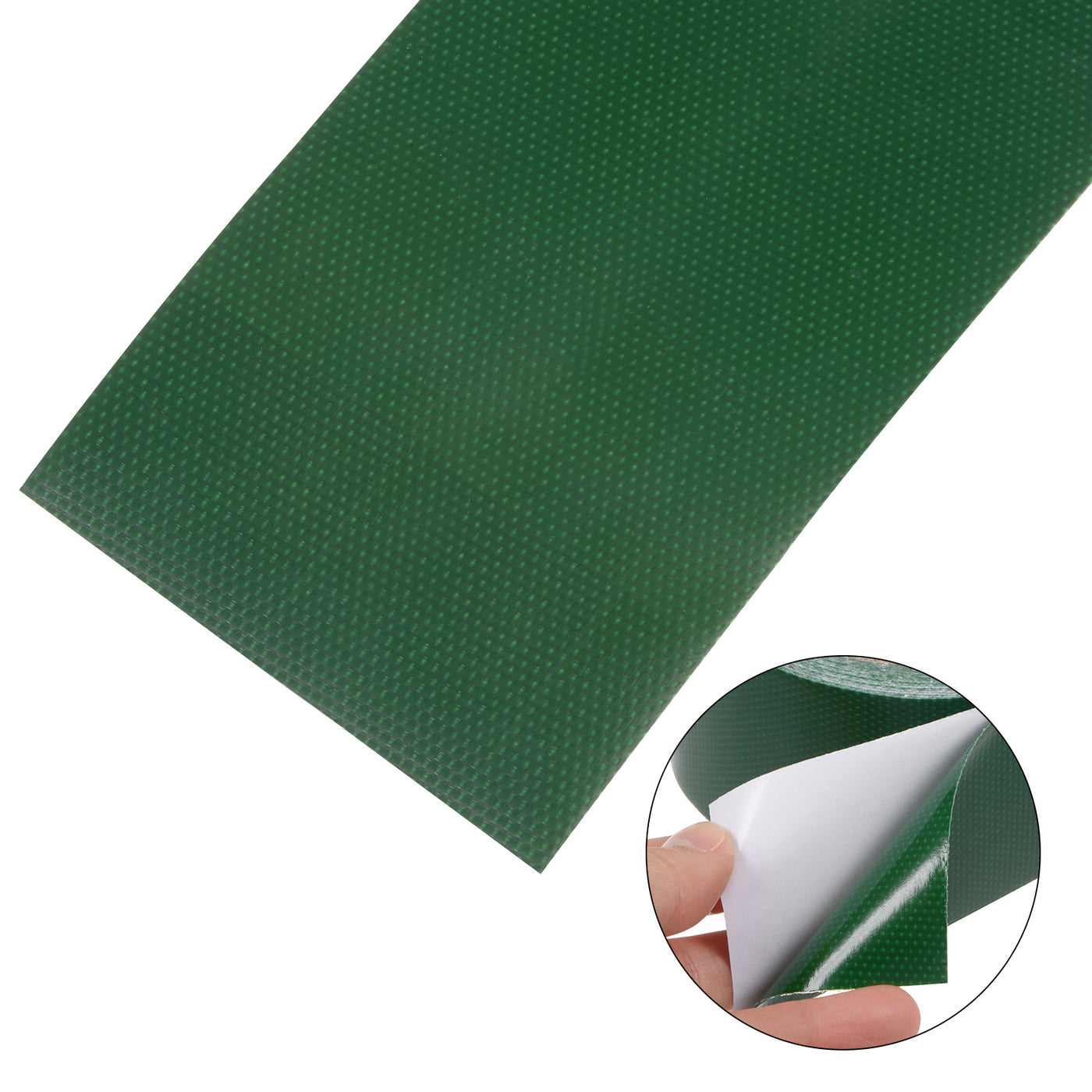 Harfington 3pcs Cloth Repairing Tarpaulin Tape 3.15"x14.6ft Awning Repair Tape Dark Green