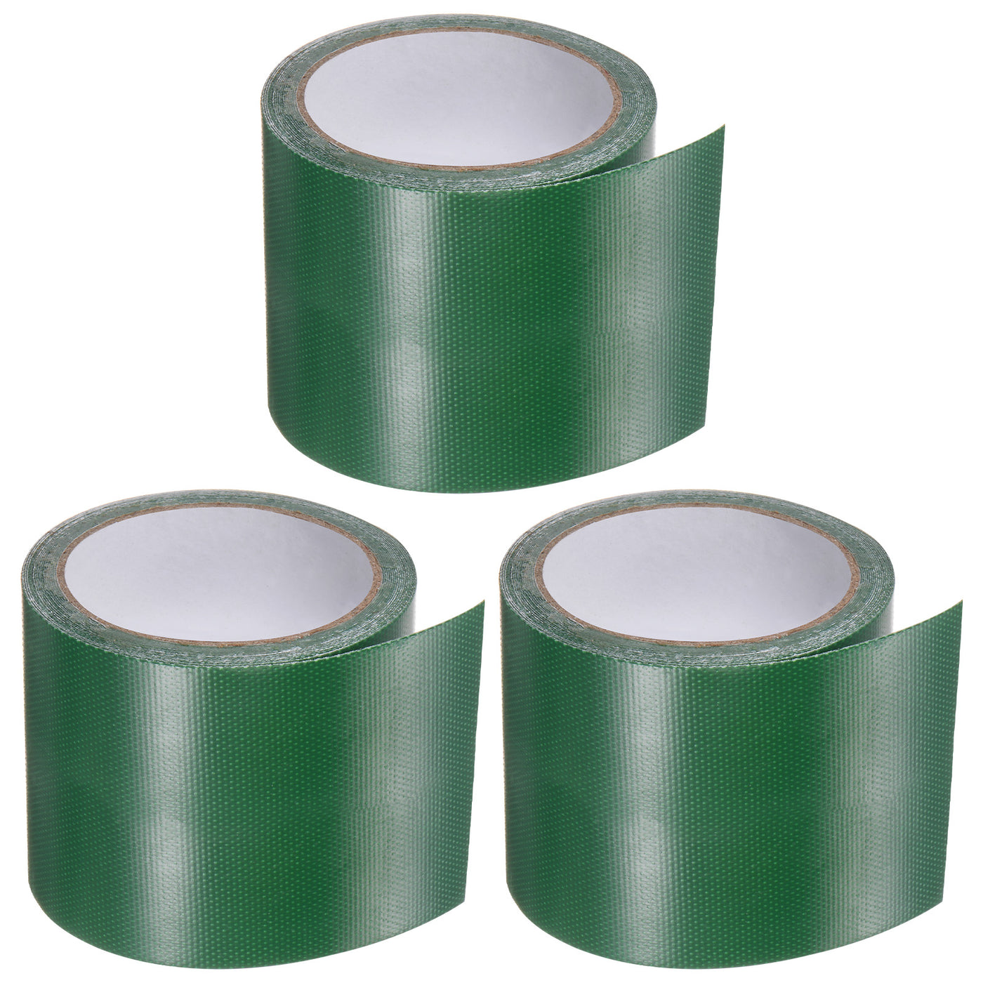 Harfington 3pcs Cloth Repairing Tarpaulin Tape 3.15"x14.6ft Awning Repair Tape Dark Green