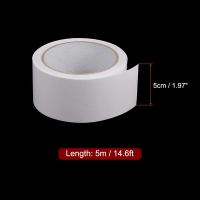 Harfington 3pcs Cloth Repairing Tarpaulin Tape 2"x14.6ft Awning Repair Tape White