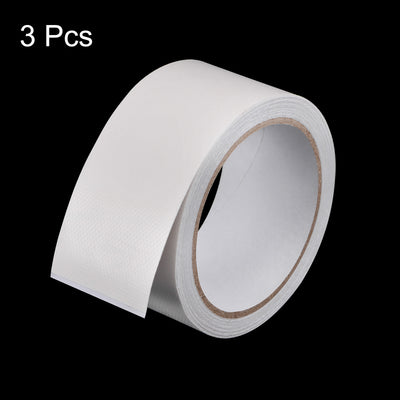 Harfington 3pcs Cloth Repairing Tarpaulin Tape 2"x14.6ft Awning Repair Tape White