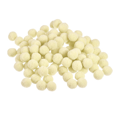 Harfington Wool Felt Balls Beads Wool Woolen Fabric 15mm White for Home Crafts Handcrafts Project DIY Pack of 200