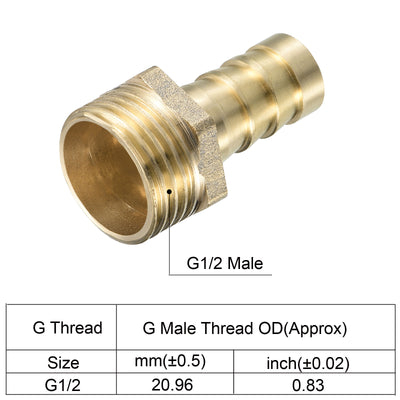 Harfington Hose Barb Fitting Straight Barbed Male Thread