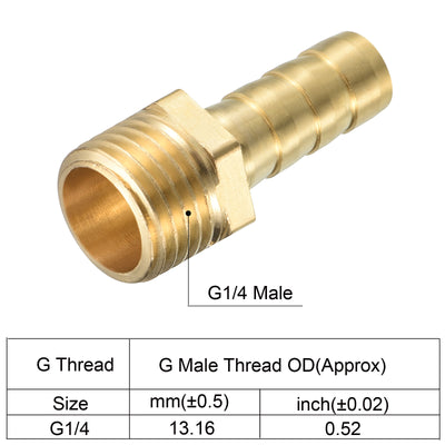 Harfington Hose Barb Fitting Straight Barbed Male Thread