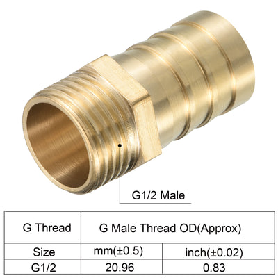 Harfington Hose Barb Fitting Straight Barbed Male Thread