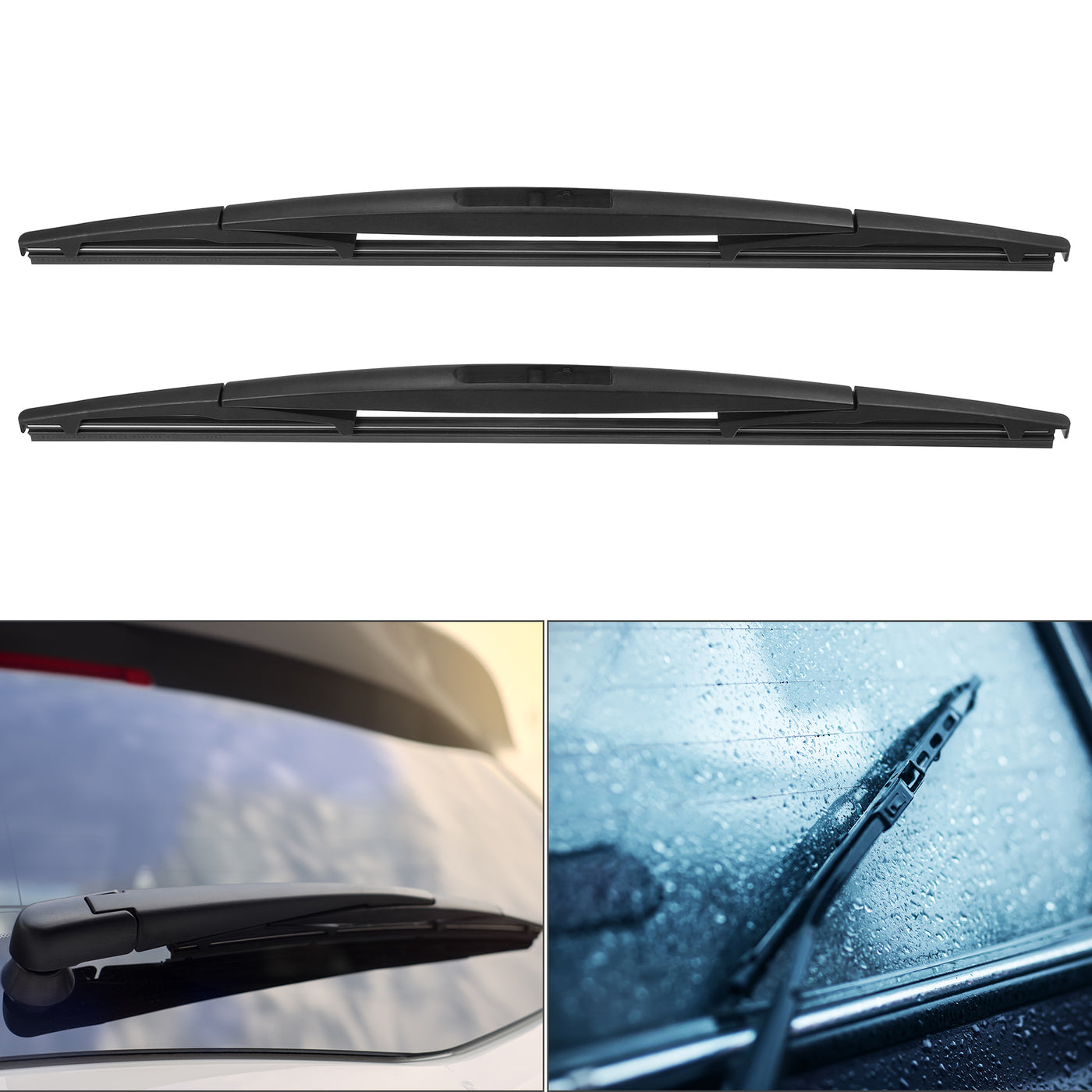 ACROPIX 16" 16" Car Rear Windshield Wiper Blade Fit for Subaru Forester - Pack of 2 Black