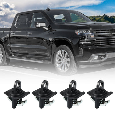 Harfington 4pcs Truck Bed Tie Down Anchors 23146899 Replacement for Chevrolet Silverado 1500 2014-2023 Truck Bed Cargo Tie Downs for GMC Sierra 1500 2014-2023